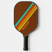 Bosbodemnevel gestreept met naam pickleball paddle (Achterkant)