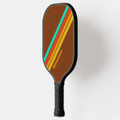 Bosbodemnevel gestreept met naam pickleball paddle (Links)