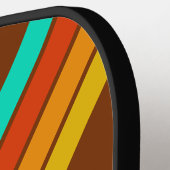 Bosbodemnevel gestreept met naam pickleball paddle (Links Detail)