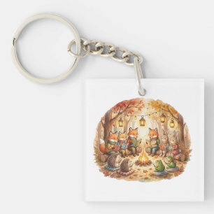 Bosboek Knus bos cottagecore kussen Sleutelhanger