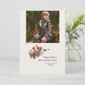 Bosboeket Foto Vakantiekaart Feestdagenkaart (Staand voorkant)