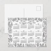 Bosbomen 2026 Kalender Gepersonaliseerd Briefkaart (Voorkant / Achterkant)