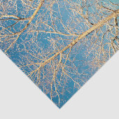 Bosbomen Blauwe Lucht Winter Boslandschap Tissuepapier (Detail)