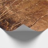 Bosbomen  Grunge Rustic Texture Clouds Cadeaupapier (Hoek)