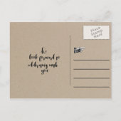 Bosbomen in bergbossen sparen de datum aankondigingskaart (Achterkant)