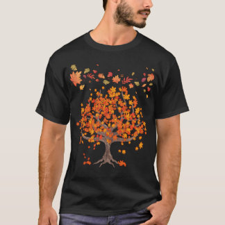 Bosbomen in de herfst Natuur Herfst T-shirt