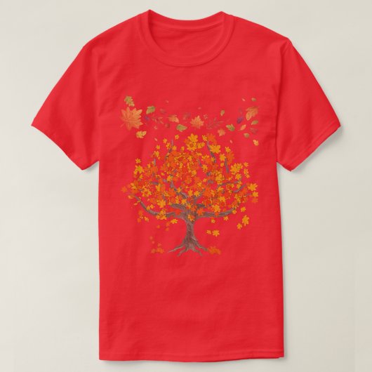 Bosbomen in de herfst Natuur Herfst T-shirt (Design voorkant)