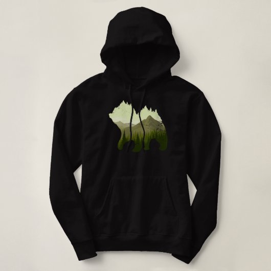Bosbomen in de openlucht Natuur Dierlijke wildberg Hoodie (Design voorkant)