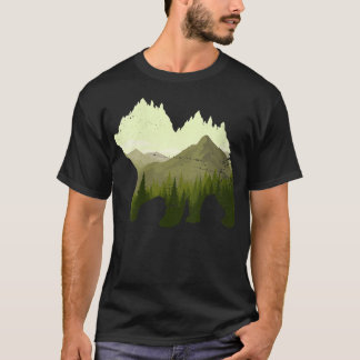 Bosbomen in de openlucht Natuur Dierlijke wildberg T-shirt