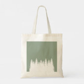 Bosbomen Kerstmis Tote Bag (Achterkant)