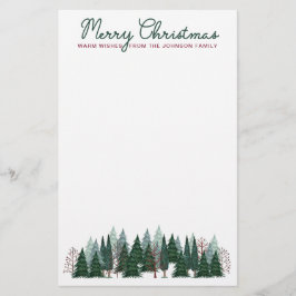 Bosbomen | Kerstvakantie | Kantoorartikelen Briefpapier