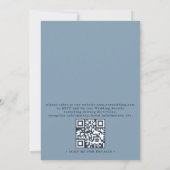 Bosbomen Landschap Rustieke QR Code Huwelijk Kaart (Achterkant)