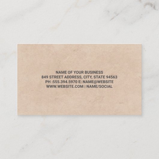 bosbomen | landschapsarchitectuur | hovenier visitekaartje (Achterkant)