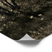 Bosbomen langs het looppad Prachtige dag Poste Poster (Hoek)