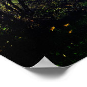 Bosbomen langs het looppad Prachtige dag Poste Poster (Hoek)