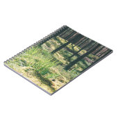 Bosbomen. natuur groene zonlicht notitieboek (Linkerzijde)