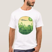 Bosbomen Natuur van het wild in het landschap T-shirt (Voorkant)
