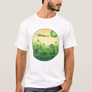 Bosbomen Natuur van het wild in het landschap T-shirt