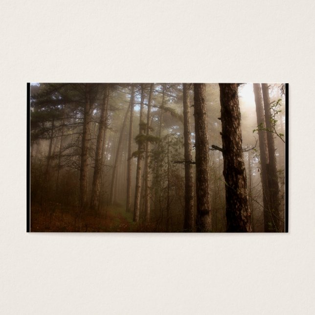 Bosbomen Natuurlandschap Visitekaartjes (Voorkant)