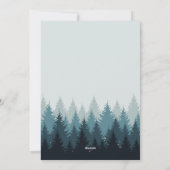 Bosbomen Saliegroen Landschap Prettige Feestdagen Feestdagenkaart (Achterkant)