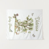 Bosbomen Wieg voor Dieren Baby Shower Wandkleed (Voorkant (horizontaal))