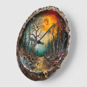 Bosbomen zonsondergang grote klok (Hoek)