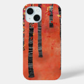 Bosboom Abstract Rood Case-Mate iPhone Case (Achterkant)