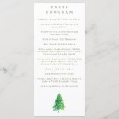 Bosboom Bloem Bloemen Bruiloft Programma (Achterkant)