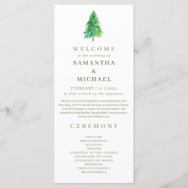 Bosboom Bloem Bloemen Bruiloft Programma