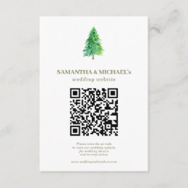Bosboom Bloem QR Huwelijkswebsite Informatiekaartje