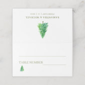 Bosboom Bloemen Boho Bruiloft Plaatskaartje (Buitenkant ongevouwen)