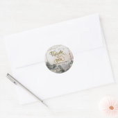 Bosboom Boslandschap  Dank U Ronde Sticker (Envelop)