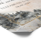 Bosboom boslandschap poster (Hoek)