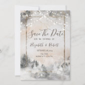 Bosboom Bossen Bewaar de datum Save The Date (Voorkant)