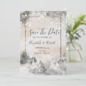 Bosboom Bossen Bewaar de datum Save The Date (Staand voorkant)