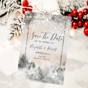 Bosboom Bossen Bewaar de datum Save The Date