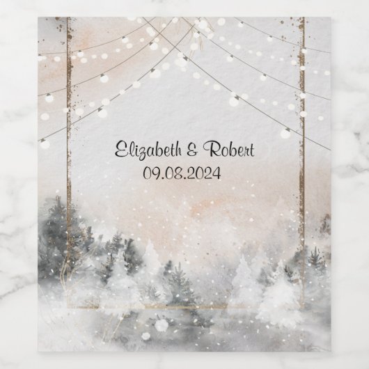 Bosboom Bossen Wijn Etiket (Enkel label)