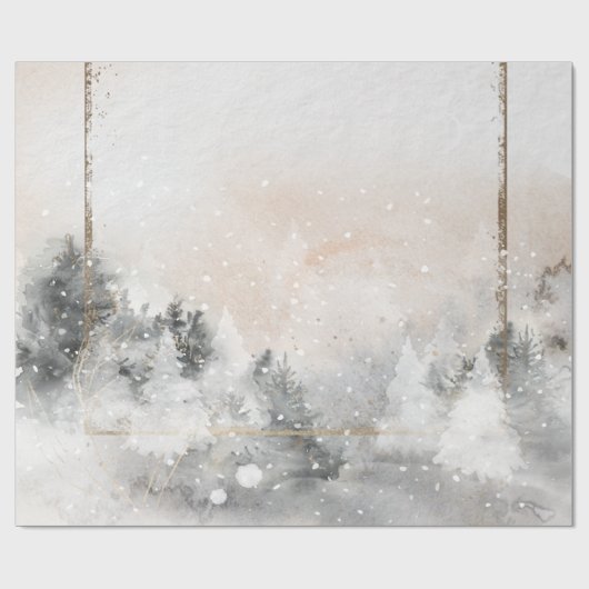 Bosboom Bossneeuw Cadeaupapier (Vlak)