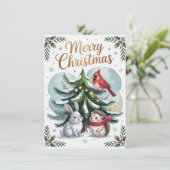 Bosboom Kerstkaart (Staand voorkant)