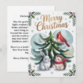 Bosboom Kerstkaart (Voorkant / Achterkant)