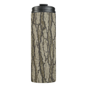 Bosboom Schors Camouflagepatroon Grafisch Thermosbeker