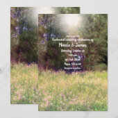 Bosboombomen en Bossen van de lente-Floral Kaart (Voorkant / Achterkant)