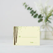 Bosboombomen Wedding Flat Place Kaarten Plaatskaartje (Staand voorkant)