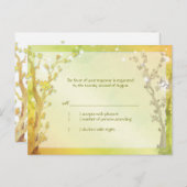 Bosboombomen Wedding RSVP Uitnodiging Briefkaart (Voorkant / Achterkant)