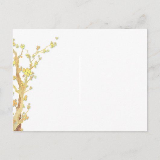Bosboombomen Wedding RSVP Uitnodiging Briefkaart (Achterkant)