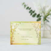 Bosboombomen Wedding RSVP Uitnodiging Briefkaart (Staand voorkant)