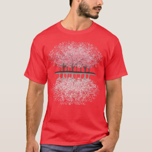 Bosboomboom Japan Japanse bloemenbloem T-shirt