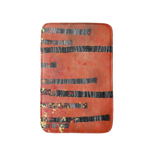 Bosboombos Rood Badmat (Voorkant Verticaal)