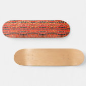 Bosboombos Rood Persoonlijk Skateboard (Horizontaal)