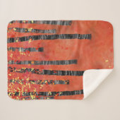 Bosboombos Rood Sherpa Deken (Voorkant (horizontaal))